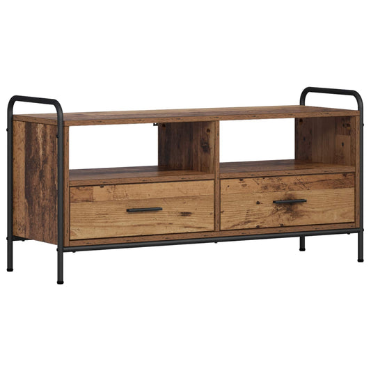 TV Cabinet 99.5 x 33 x 50 cm Old Wood Engineered Wood TV Cabinet 99.5 x 33 x 50 cm Old Wood Engineered Wood