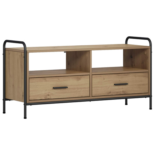 TV Cabinet 99.5 x 33 x 50 cm Artisan Oak Engineered Wood TV Cabinet 99.5 x 33 x 50 cm Artisan Oak Engineered Wood