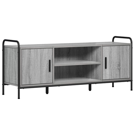 TV Cabinet 119 x 33 x 50 cm Grey Sonoma TV Cabinet 119 x 33 x 50 cm Grey Sonoma