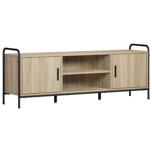 TV Cabinet 133 x 33 x 50 cm Sonoma Oak Engineered Wood TV Cabinet 133 x 33 x 50 cm Sonoma Oak Engineered Wood
