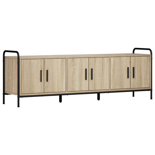 TV Cabinet 146 x 33 x 50 cm Sonoma Oak Engineered Wood TV Cabinet 146 x 33 x 50 cm Sonoma Oak Engineered Wood