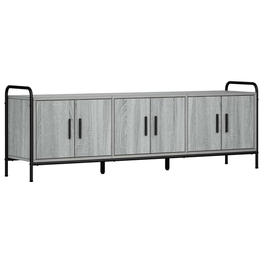 TV Cabinet 146 x 33 x 50 cm Grey Sonoma Engineered Wood TV Cabinet 146 x 33 x 50 cm Grey Sonoma Engineered Wood
