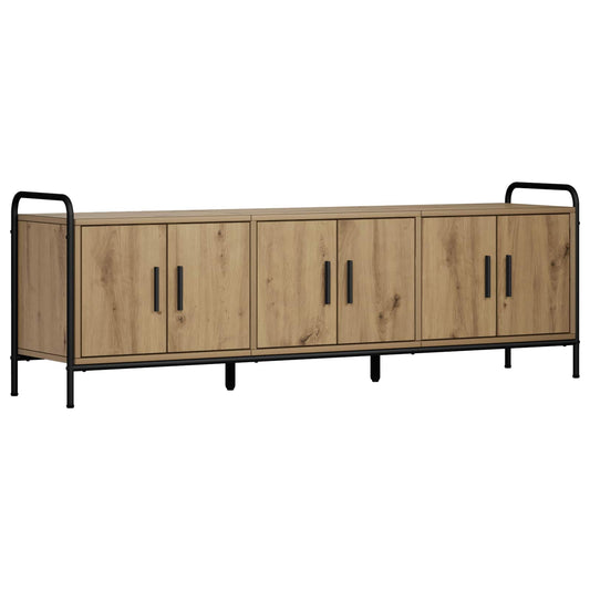 TV Cabinet 146 x 33 x 50 cm Artisan Oak Engineered Wood TV Cabinet 146 x 33 x 50 cm Artisan Oak Engineered Wood