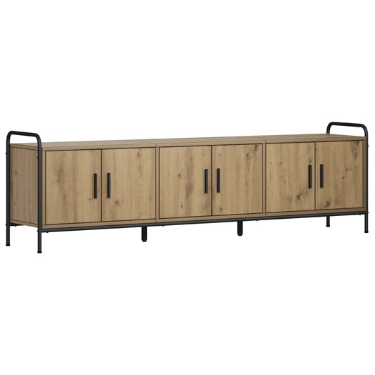 TV Cabinet 167.5 x 33 x 50 cm Artisan Oak Engineered Wood TV Cabinet 167.5 x 33 x 50 cm Artisan Oak Engineered Wood