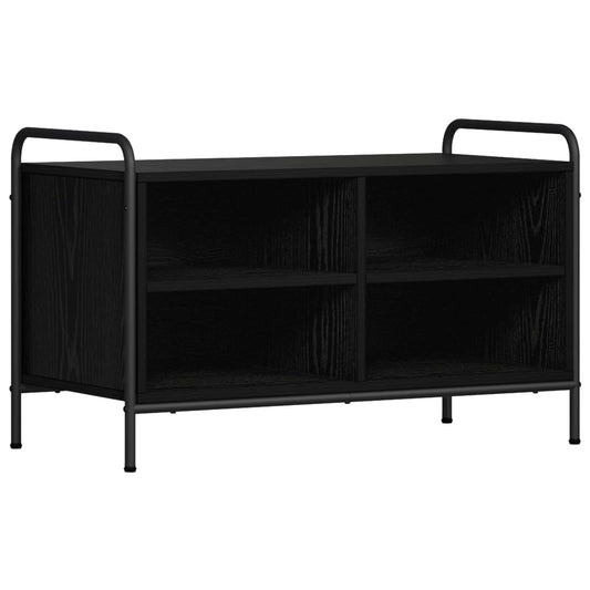 TV Cabinet 80 x 39.5 x 50 cm Black Oak Engineered Wood TV Cabinet 80 x 39.5 x 50 cm Black Oak Engineered Wood