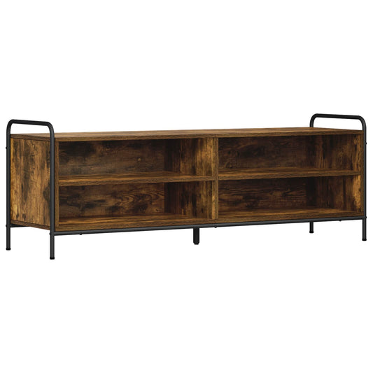 TV Cabinet 140 x 39.5 x 50 cm Smoked Oak Engineered Wood TV Cabinet 140 x 39.5 x 50 cm Smoked Oak Engineered Wood