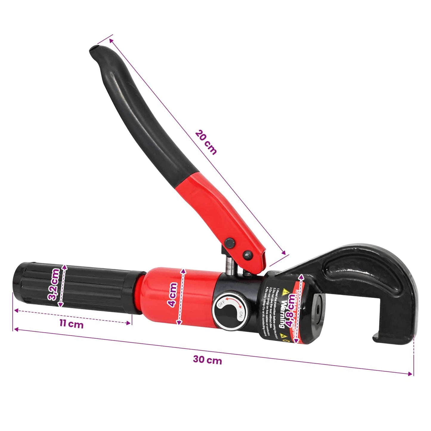 Hydraulic Cable Crimping Tool 50 kN 4-70 mm² Steel