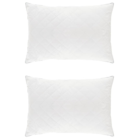 Pillow FULDA 2 pcs 70 x 90 cm 100% Goose Down & Feather White Pillow FULDA 2 pcs 70 x 90 cm 100% Goose Down & Feather White