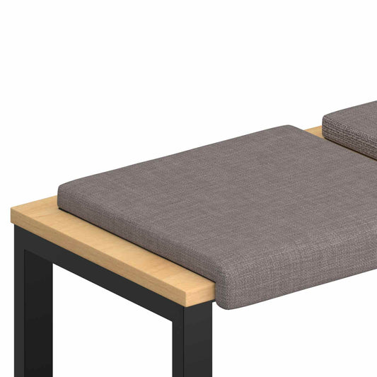 Bench Cushion 4 pcs Fabric Taupe Depth 35 cm Bench Cushion 4 pcs Fabric Taupe Depth 35 cm