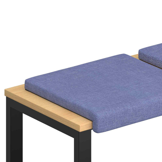 Bench Cushion 4 pcs Fabric Jeans Blue Depth 35 cm Bench Cushion 4 pcs Fabric Jeans Blue Depth 35 cm