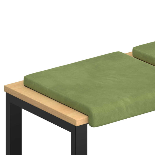 Bench Cushion 4 pcs Velvet Light Green Depth 35 cm Bench Cushion 4 pcs Velvet Light Green Depth 35 cm