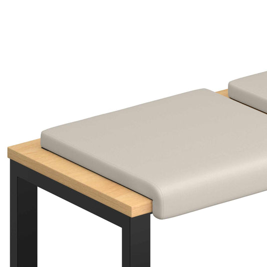 Bench Cushion 4 pcs Textured Velvet Oatmeal Depth 35 cm Bench Cushion 4 pcs Textured Velvet Oatmeal Depth 35 cm