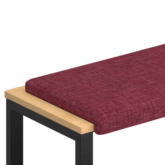 Bench Cushion Fabric Wine Red Depth 35 cm Bench Cushion Fabric Wine Red Depth 35 cm