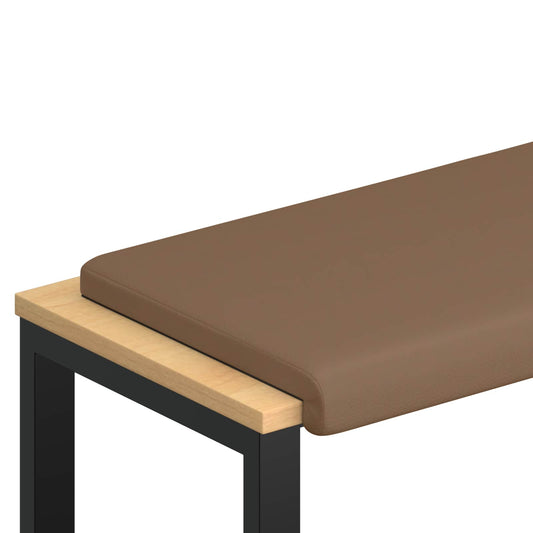 Bench Cushion Faux Leather Cappuccino Depth 35 cm Bench Cushion Faux Leather Cappuccino Depth 35 cm