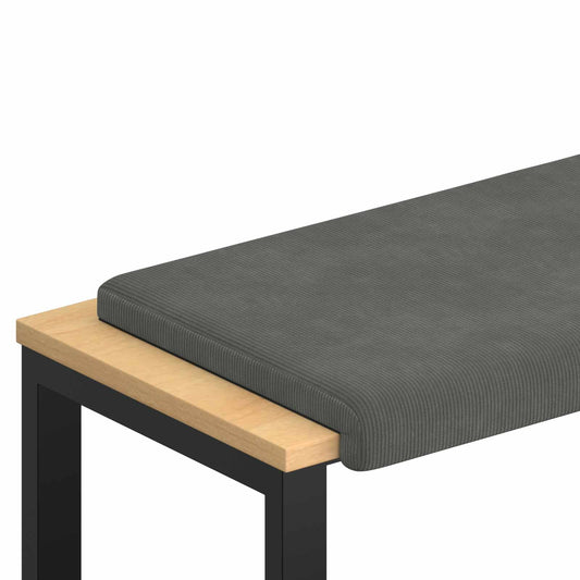 Bench Cushion Corduroy Dark Grey Depth 35 cm Bench Cushion Corduroy Dark Grey Depth 35 cm
