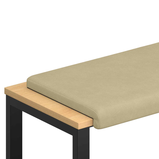 Bench Cushion Corduroy Grey Green Depth 35 cm Bench Cushion Corduroy Grey Green Depth 35 cm