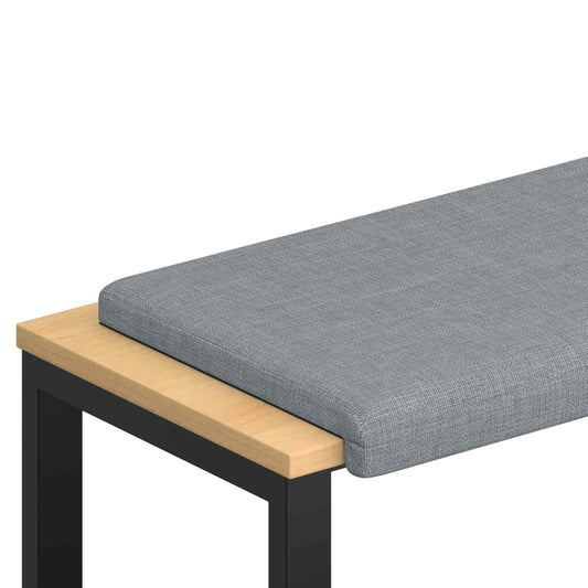 Bench Cushion Fabric Light Grey Depth 35 cm Bench Cushion Fabric Light Grey Depth 35 cm
