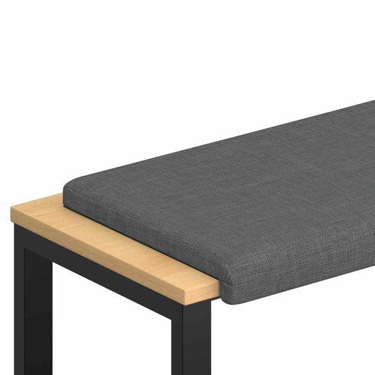 Bench Cushion Fabric Dark Grey Depth 35 cm Bench Cushion Fabric Dark Grey Depth 35 cm