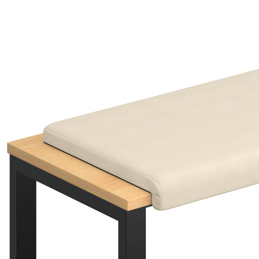 Bench Cushion Microfiber Beige Depth 35 cm Bench Cushion Microfiber Beige Depth 35 cm