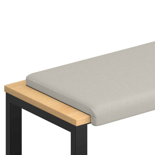 Bench Cushion Textured Velvet Oatmeal Depth 35 cm Bench Cushion Textured Velvet Oatmeal Depth 35 cm
