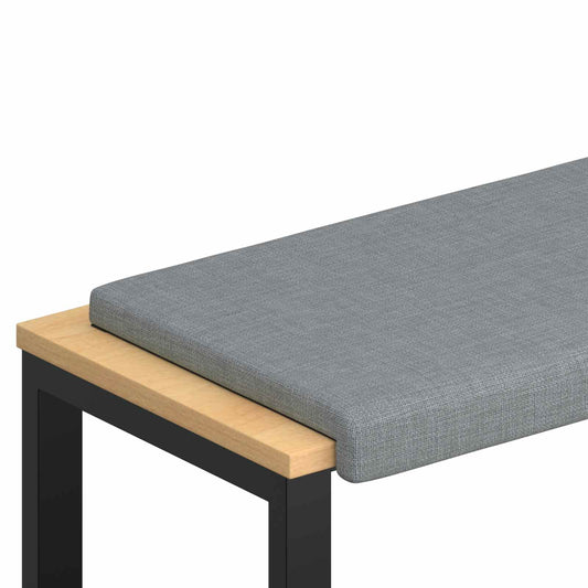 Bench Cushion Fabric Light Grey Depth 35 cm Bench Cushion Fabric Light Grey Depth 35 cm