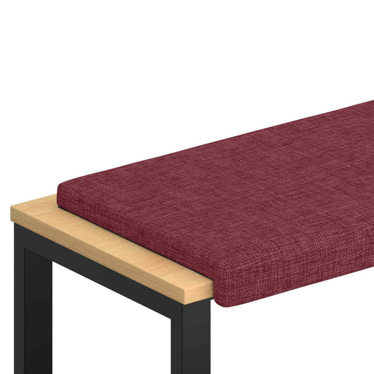 Bench Cushion Fabric Wine Red Depth 35 cm Bench Cushion Fabric Wine Red Depth 35 cm