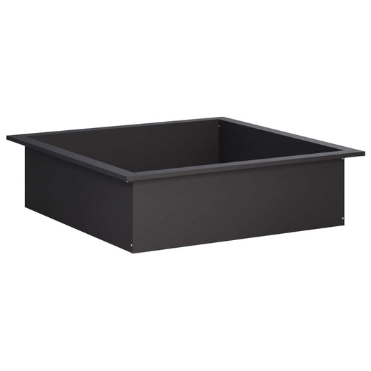 Fire Pit Ring Black 90 x 90 x 25 cm Steel Fire Pit Ring Black 90 x 90 x 25 cm Steel