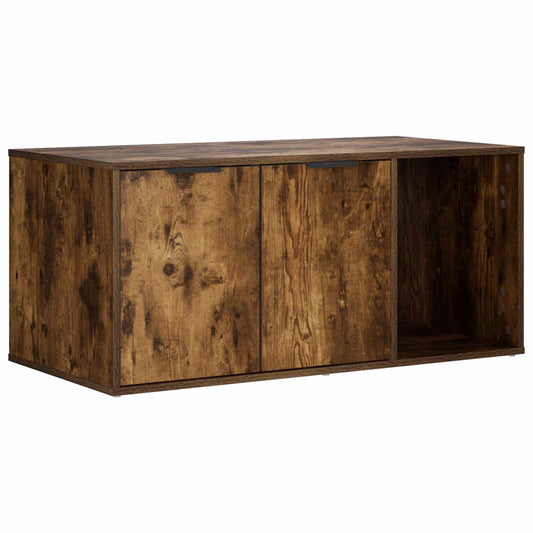 Cat Crate Furniture Smoked Oak 100 x 49 x 45 cm Engineered Wood Cat Crate Furniture Smoked Oak 100 x 49 x 45 cm Engineered Wood