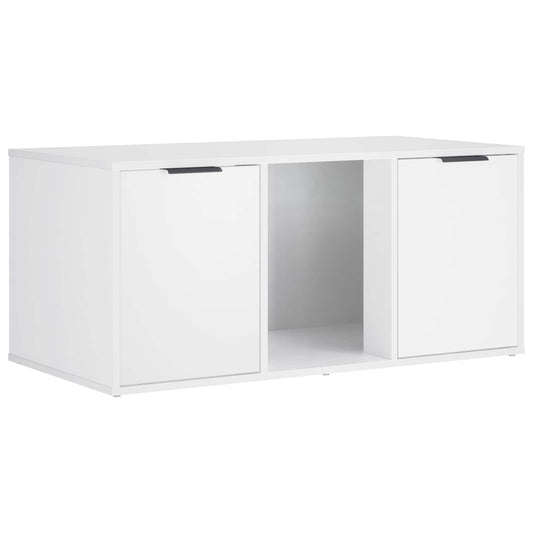 Cat Crate Furniture White 100 x 49 x 45 cm Engineered Wood Cat Crate Furniture White 100 x 49 x 45 cm Engineered Wood