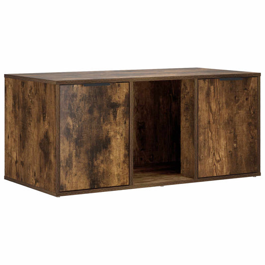 Cat Crate Furniture Smoked Oak 100 x 49 x 45 cm Engineered Wood Cat Crate Furniture Smoked Oak 100 x 49 x 45 cm Engineered Wood