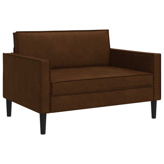 XXL Armchair Brown Faux Suede Leather XXL Armchair Brown Faux Suede Leather