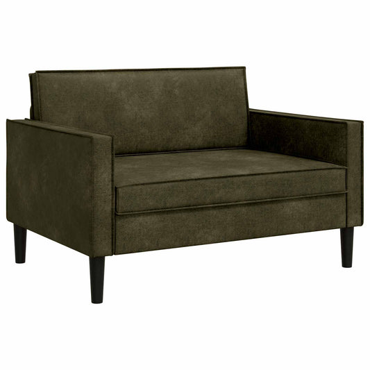 XXL Armchair Army Green Faux Suede Leather XXL Armchair Army Green Faux Suede Leather