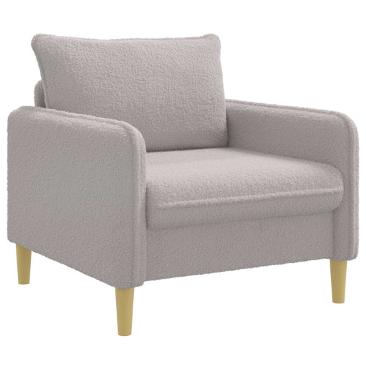 XL Armchair Light Grey Bouclé XL Armchair Light Grey Bouclé