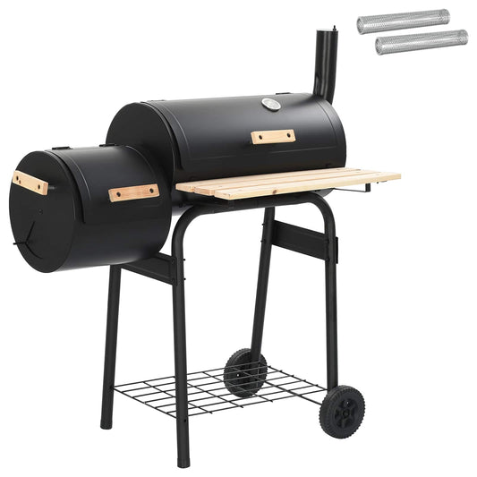 Outdoor Grill 103 x 60 x 113 cm Steel Black Outdoor Grill 103 x 60 x 113 cm Steel Black