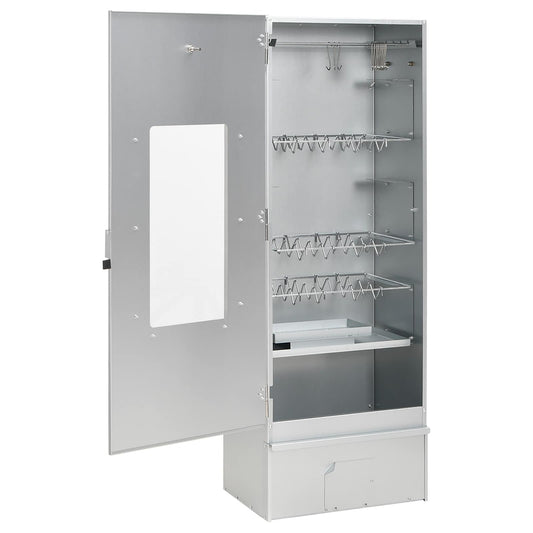 Smoker Oven 3 pcs 44.5 x 29 x 110 cm Galvanised steel Silver Smoker Oven 3 pcs 44.5 x 29 x 110 cm Galvanised steel Silver