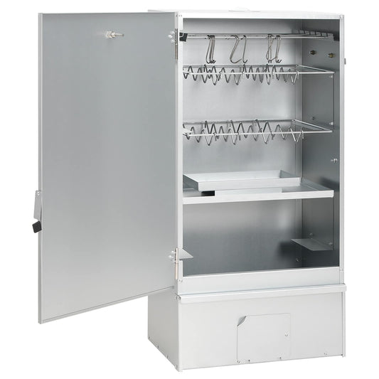 Smoker Oven 3 pcs 44.5 x 29 x 83 cm Galvanised steel Silver Smoker Oven 3 pcs 44.5 x 29 x 83 cm Galvanised steel Silver