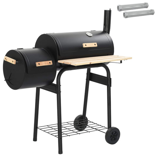 Outdoor Grill 104 x 58 x 114 cm Steel Black Outdoor Grill 104 x 58 x 114 cm Steel Black