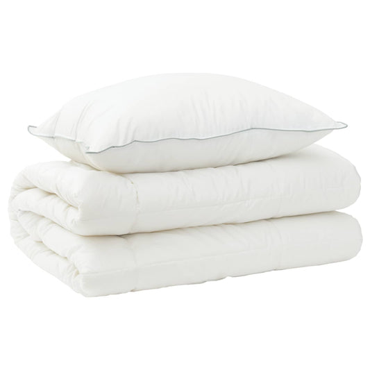 Duvet and Pillow Set 2 pcs 140x200 cm 4 Seasons 300 GSM Wool Duvet and Pillow Set 2 pcs 140x200 cm 4 Seasons 300 GSM Wool