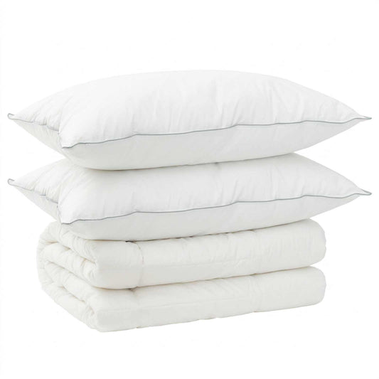 Duvet and Pillow Set 3 pcs 240x260 cm 4 Seasons 350 GSM Wool Duvet and Pillow Set 3 pcs 240x260 cm 4 Seasons 350 GSM Wool