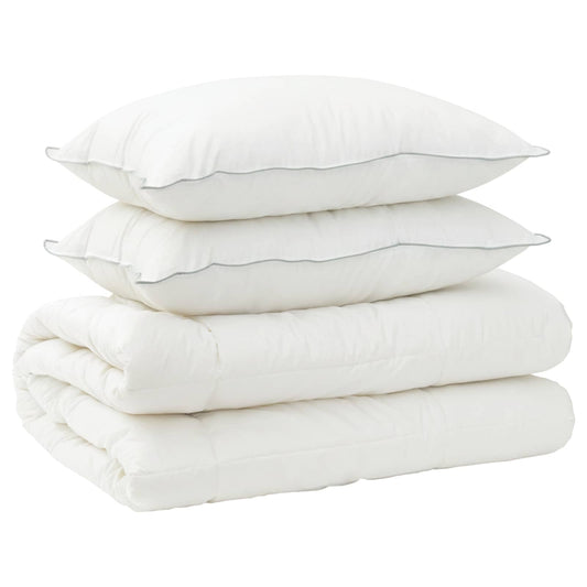 Duvet and Pillow Set 3 pcs 155 x 220 cm 4 Seasons 300 GSM Wool Duvet and Pillow Set 3 pcs 155 x 220 cm 4 Seasons 300 GSM Wool