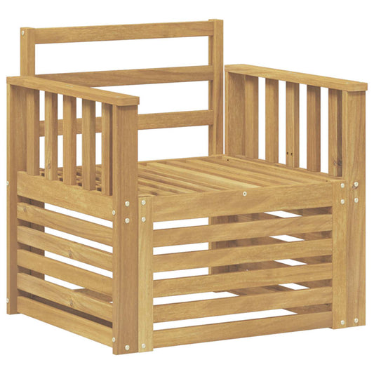 2 Piece Outdoor Sofa Set Solid Acacia Wood White 2 Piece Outdoor Sofa Set Solid Acacia Wood White