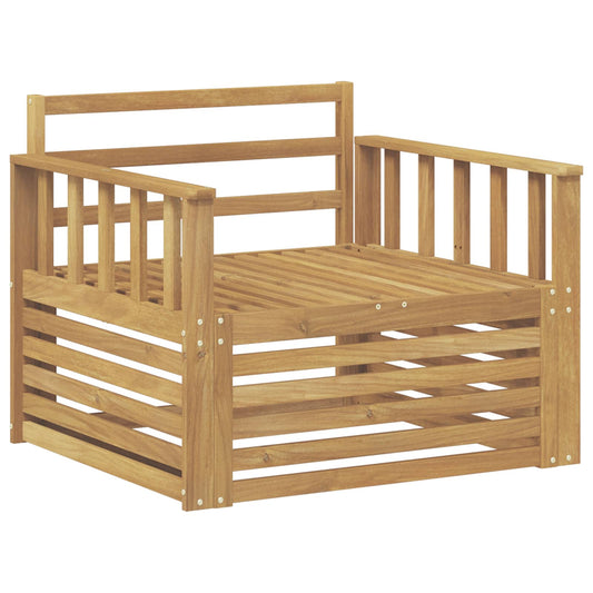 Outdoor Sofa Solid Acacia Wood White Outdoor Sofa Solid Acacia Wood White