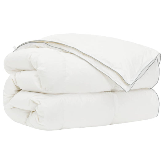 Duvet FULDA 155 x 220 cm 4 Seasons 310 GSM 90% Goose Down White Duvet FULDA 155 x 220 cm 4 Seasons 310 GSM 90% Goose Down White