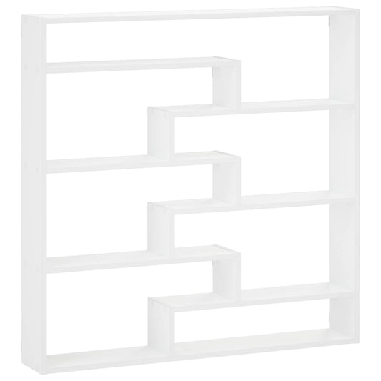 Wall Shelf White 103 x 17 x 102 cm Engineered Wood Wall Shelf White 103 x 17 x 102 cm Engineered Wood