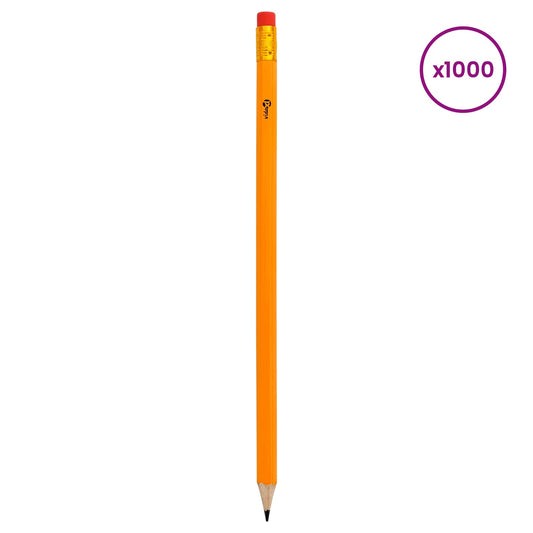 HB Pencils 1000 pcs Ø 0.7 x 18.5 cm Yellow Solid Poplar Wood HB Pencils 1000 pcs Ø 0.7 x 18.5 cm Yellow Solid Poplar Wood