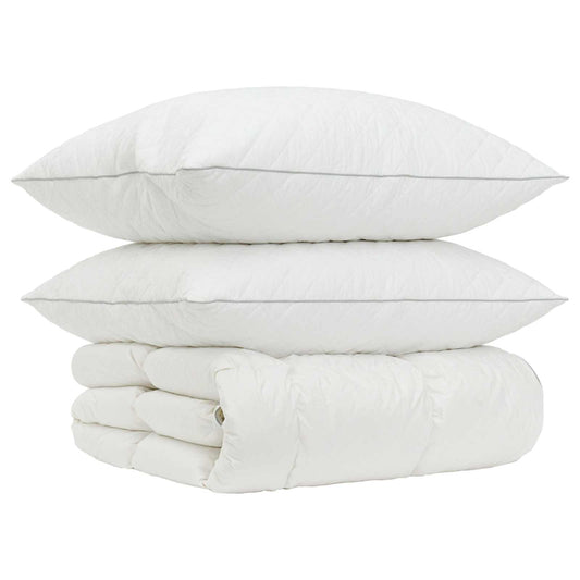 90% Goose Down Duvet Set FULDA 3 pcs 155 x 220 cm Winter White 90% Goose Down Duvet Set FULDA 3 pcs 155 x 220 cm Winter White