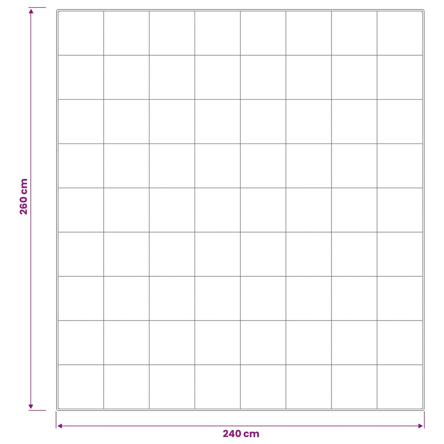 90% Goose Down Duvet Set FULDA 3 pcs 240 x 260 cm Winter White
