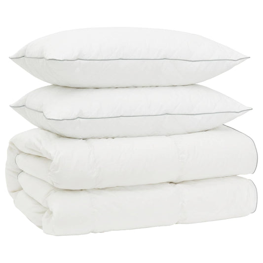 90% Goose Down Duvet Set FULDA 3 pcs 135 x 220 cm All Seasons 90% Goose Down Duvet Set FULDA 3 pcs 135 x 220 cm All Seasons