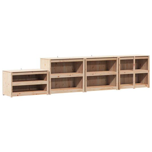 Outdoor Kitchen Cabinet MEPPEL 4 pcs Natural Douglas Outdoor Kitchen Cabinet MEPPEL 4 pcs Natural Douglas