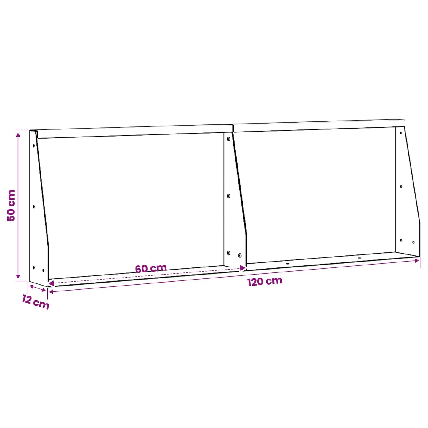 Retaining Wall 2 pcs 60 x 12 x 50 cm Steel Black
